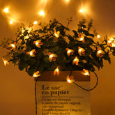 Bee-Inspired Flower Fairy String Lights for Fairy Gardens and Craft Houses